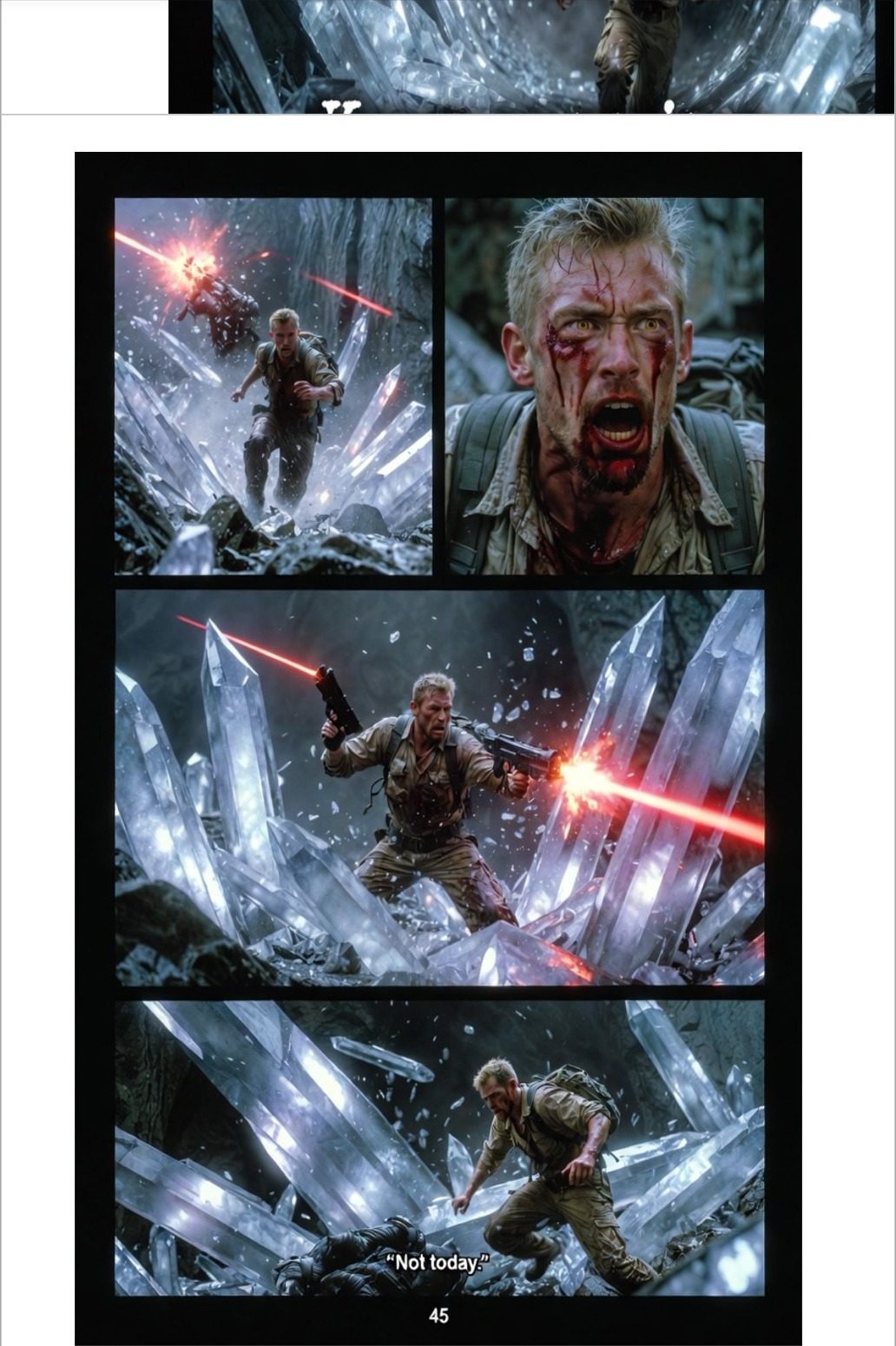 Graphic novel plate from Book One